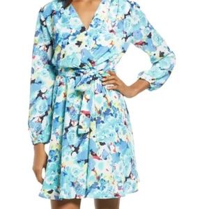 FRAICHE BY J Miso Floral Long Sleeve Minidress
